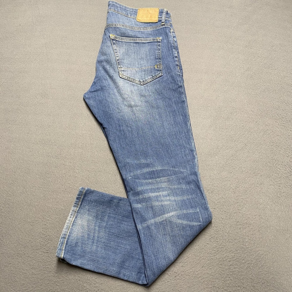 Aeropostale Jeans Mens 30x30 Slim Straight‎ Stretch Medium Wash Zip Fly Denim